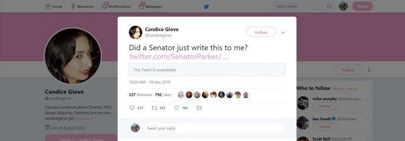 Democratic Senator Tells Republican To Kill Herself On Twitter