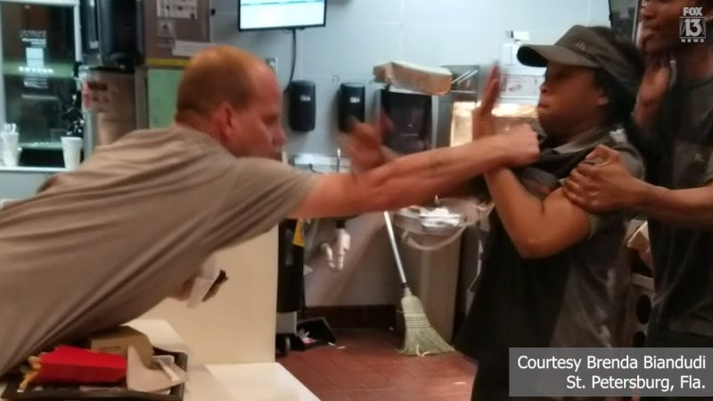 [VIRAL VIDEO] McDonald’s Customer Get Crap Beat Out Of Him After Grabbing An Employee