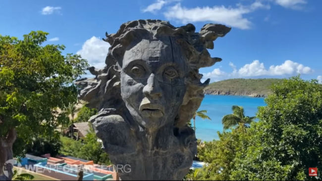 Group Storms On To Epstein’s Private Island To Give First Ever Exclusive Look