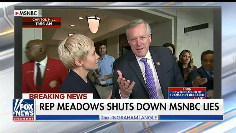 Rep. Meadows Shuts Down MSNBC Reporter After Getting Caught On Video in Anti-Republican Bias