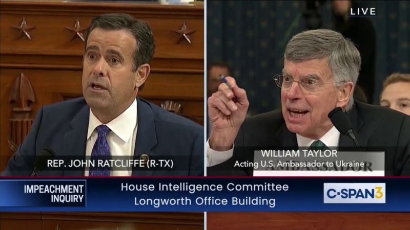 Schiff’s Top Witnesses Are Left Speechless After Ratcliffe Asks What Crime Trump Committed