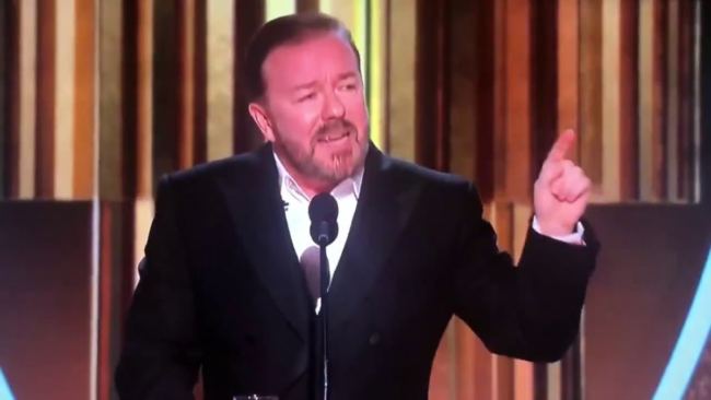 Ricky Gervais SLAMMED Hollywood During the Golden Globe Awards