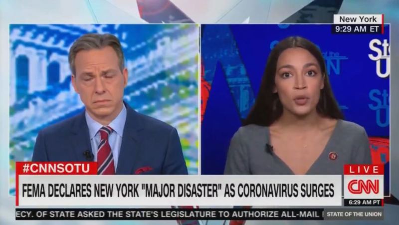 CNN Jake Tapper ADMITS He Allowed Ocasio-Cortez To Lie About President Trump