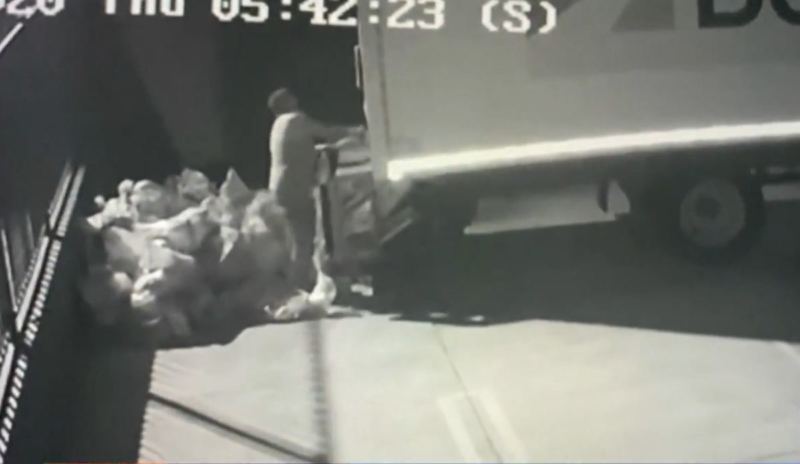 Surveillance Video Shows Huge Bags of USPS Mail Being Dumped in SoCal Parking Lot