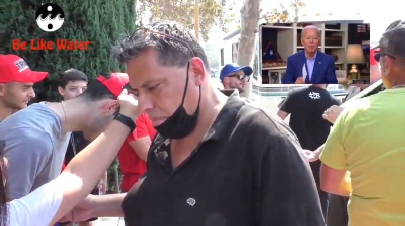 WATCH: Video Shows the Moment Biden Supporter Gets Red-Pilled
