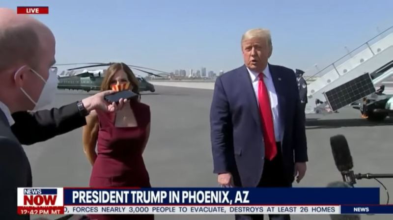 President Trump SLAMS Reporter While Boarding Air Force One