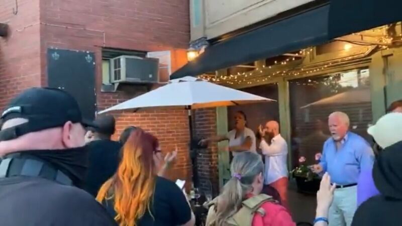 Black Lives Matter Rioters Get Challenged By Angry Restaurant Patron After Ruining Meal