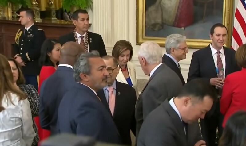 Hypocrite of Hypocrites! Nancy Pelosi Mingles Maskless After Fining GOP Lawmakers for Not Wearing Theirs