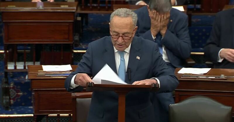 Schumer Loses It During Classified Briefing on Ukraine After Border Security Mentioned