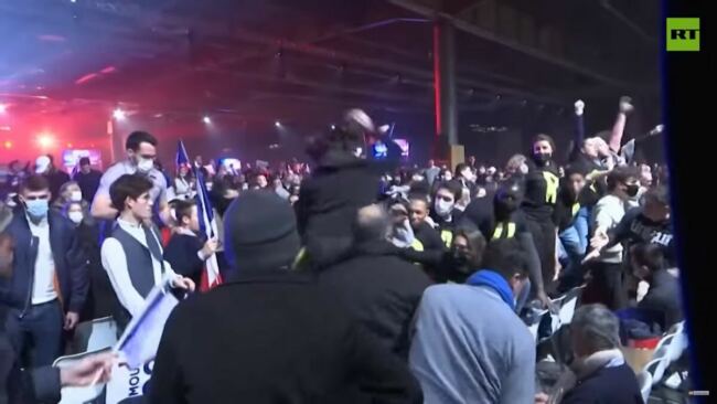 EPIC! Antifa Crashes Rally in France, Instantly Regret it After Beat Down (VIDEO)