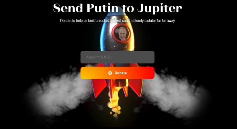 Website Raising Money to Send Vladimir Putin to…Jupiter(???)