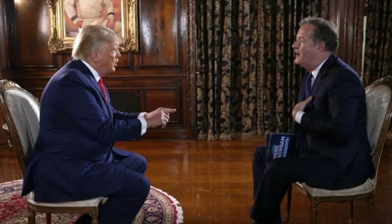 Piers Morgan Posts Teaser Clip of Trump Walking Out of Interview – New Audio Shows It’s Manipulated