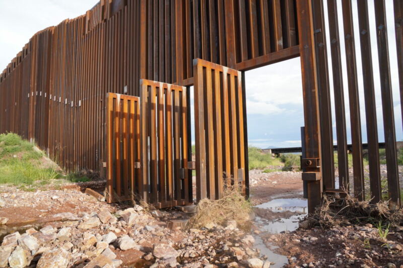 Border Wall Gates Left Wide Open to “Prevent Flooding”