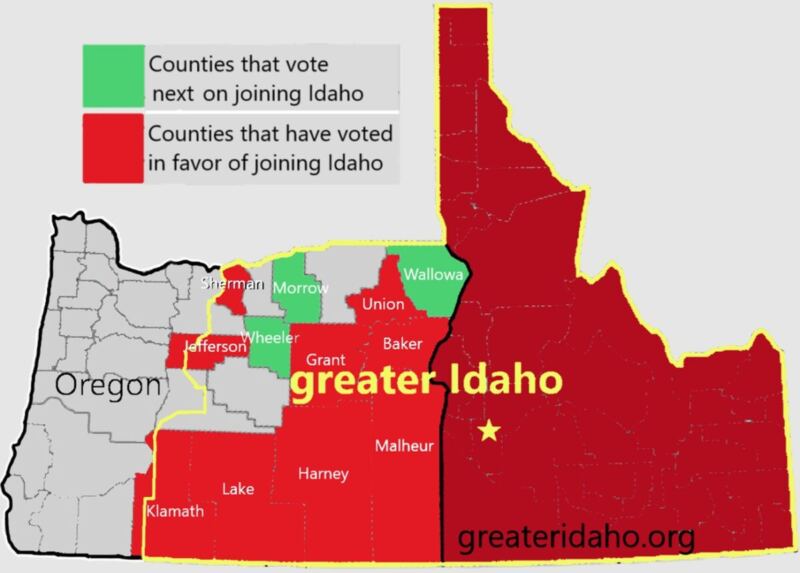 On the Ballot…Oregon Voting on Splitting the State in Half!
