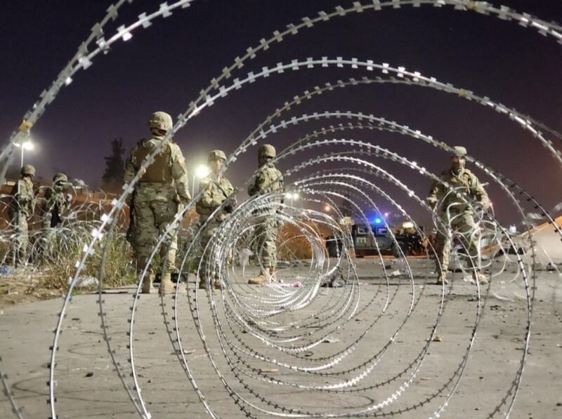 BOOM! Texas National Guard Breaks Out the Razor Wire to Secure the Border