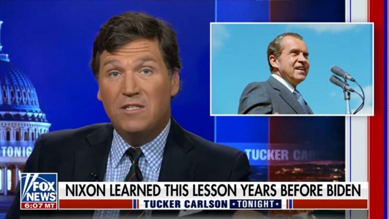 Tucker Carlson Claims CIA Took Nixon Down Because He Knew Their Secret…