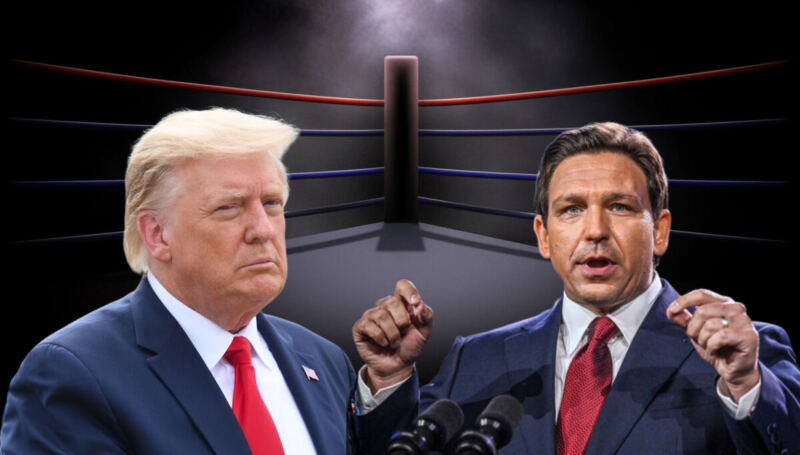 Trump and DeSantis Trade Blows in Battle for 2024