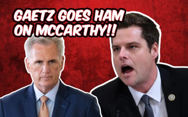 Gaetz Goes After McCarthy Over Debt Ceiling Bill