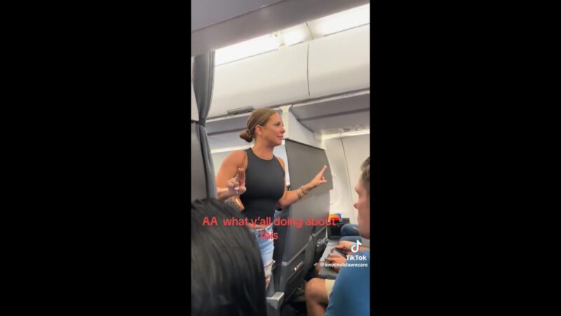 Woman Has EPIC Meltdown Over Non-Existent Passenger on Plane