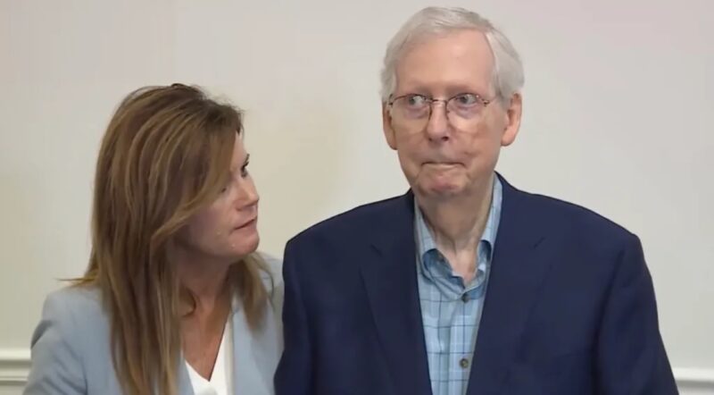 Mitch McConnell Freezes Up Again During Presser