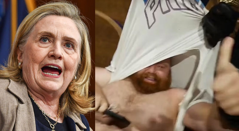 WATCH: Man Hauled Off at Clinton Rally for Asking About Bill’s Epstein Island Visits