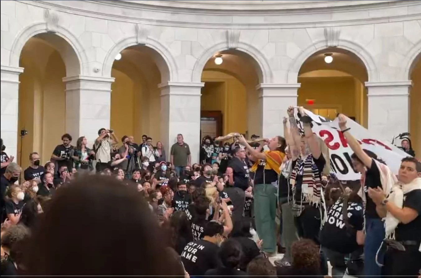 Screaming Far Left Protesters Storm the Capitol