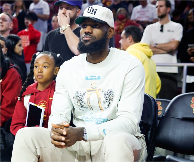 ‘Shameful’: Video Goes Viral of LeBron James Ignoring, Sitting During National Anthem