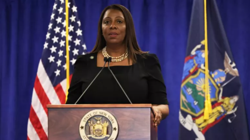 Letitia James Gets Drowned Out By Firefighters Chanting ‘Trump’ During FDNY Speech