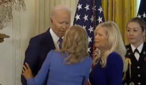 Jill Biden Appears To Rush In To Prevent Joe From ‘Kissing Another Woman’