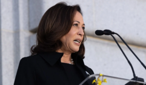 Kamala Harris Unwittingly Claps Along To Song Protesting Her Visit