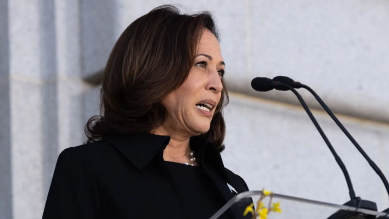 Kamala Harris Unwittingly Claps Along To Song Protesting Her Visit