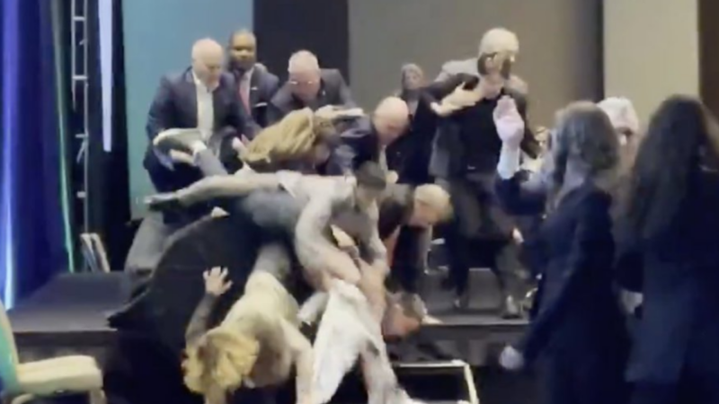 Climate Radicals Attempt To Attack Senator, Get Tackled In Shocking Video
