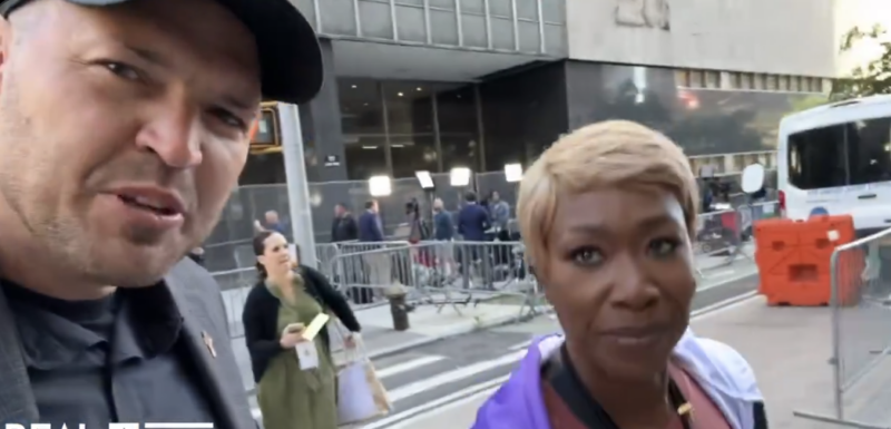 MSNBC Host Takes Questions Outside NYC Courthouse