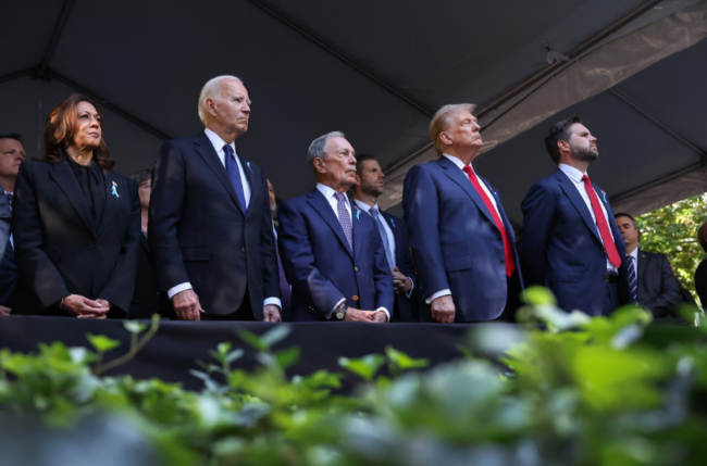 Kamala, Trump, and Other Attend Ceremony