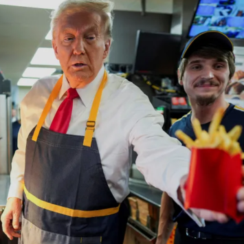 Trump Makes Stop At McDonalds