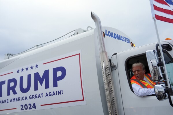 Trump Hops In Truck Before Wisconsin Event